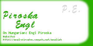 piroska engl business card